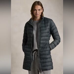 Ralph Lauren Packable Water-Repellent Quilted Coat Navy blue